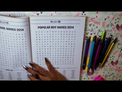 POPULAR BOY NAMES ASMR WORD SEARCH / TRIDENT