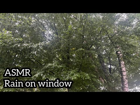 ASMR 🌙 Rain on window - Heavy rain sounds (no talking)