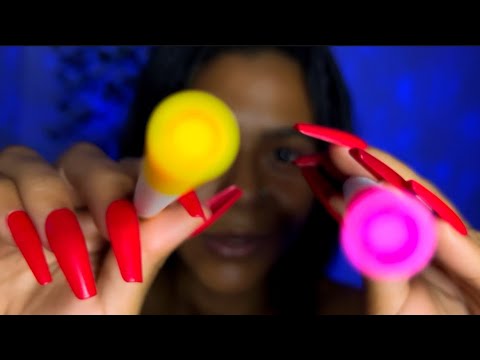 ASMR NA TELA CANETAS COLORIDAS DO SONO