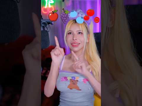 Asmr emoji eating 🫐🍎🍇