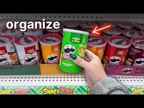 Public ASMR🍬Dollar Tree Shelf Organization (Tapping/Scratching)