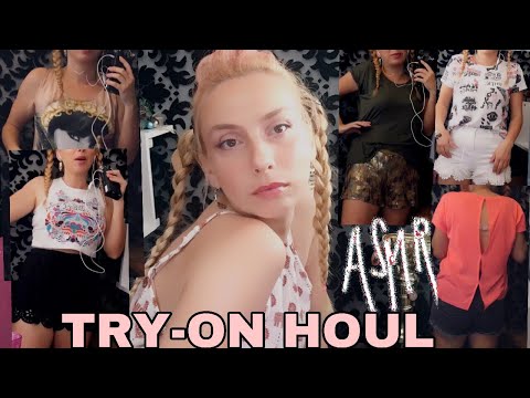 ASMR TR / Kıyafet deneme videosu ( sesler bi harika ) try-on houl (summer ☀️)