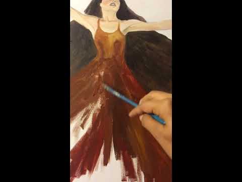 ASMR Inaudible Whispering while Painting