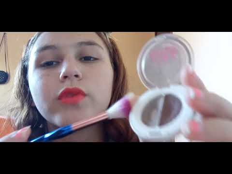 asmr: maquiando minha amiga