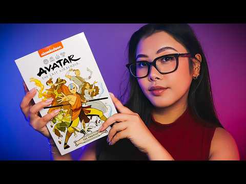 ASMR 📖 Reading AVATAR The Last Airbender Comics 🍃 Soft Whispers & Paper Tracing For Sleep 🔥🍃🌊🪨