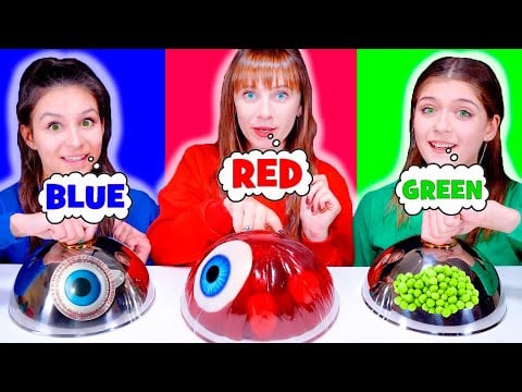 Eating Only Red, Blue, Green Food | Best ASMR Compilation