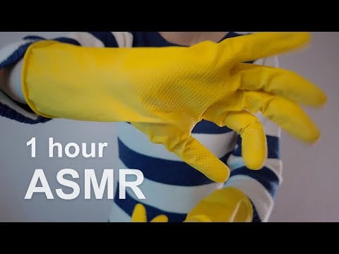 1 Hour ASMR - Rubber Gloves Sounds | Background ASMR [No Talking]