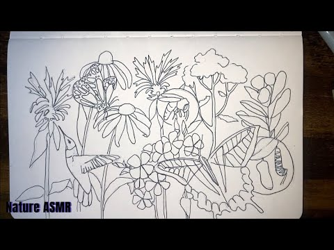 ASMR Inaudible Whispering and Up-close Tracing and Sketching