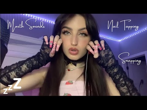 Beebee ASMR Nail Tapping Compilation | Personal Attention, Mouth Sounds, Snapping, Pluck, Flick