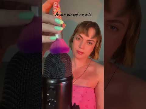 Asmr pincel no microfone #asmr #tingles #asmrcaseirinho #sonsrelaxantes