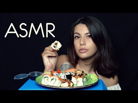 АСМР Итинг 🥢ASMR Mukbang 🍱АСМР Звуки еды 🍣 АСМР Суши Роллы