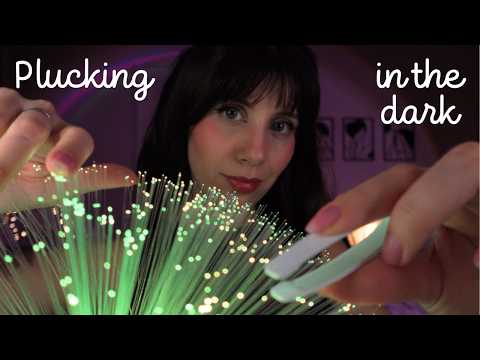 ASMR • PLUCKING Away your Negative Energy IN THE DARK ✨