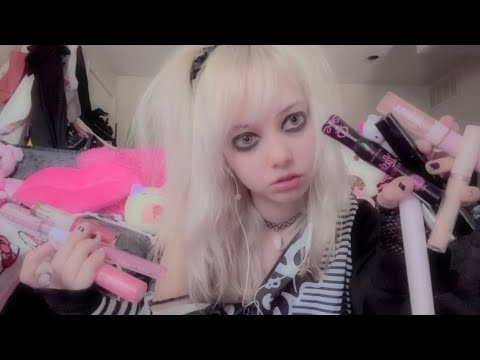 ASMR lip gloss pumping and rambling💄 (fast and aggressive)