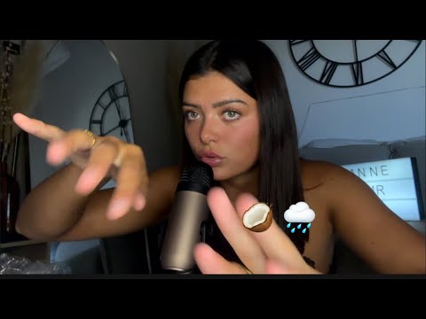ASMR🌙little Coconut rain🥥😍#asmr