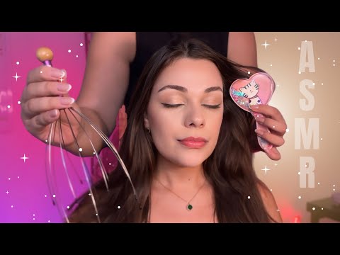 ASMR: recebendo massagem no couro cabeludo de uma seguidora 💆🏻‍♀️😴