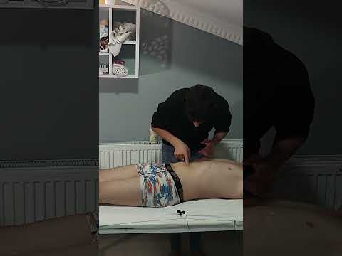 THE IDEAL MASSAGE FOR CHEST, ABDOMEN AND ARM AREA #satisfying #relaxing #asmr #shorts #massage
