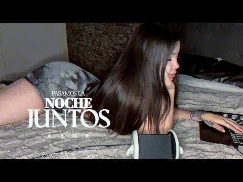 DUERMES con tu MEJOR AMIGA viendo una PELICULA ❤️ ASMR en TU CAMITA【Atención Personal】