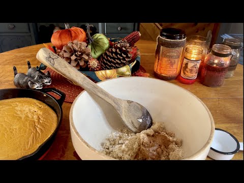 Pumpkin Pie Crumble! (No talking version) Mixing, measuring, baking & pleasuring! ASMR Nostalgia!