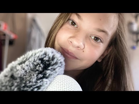 Mic brushing /w fluffy mic cover~Tiple ASMR