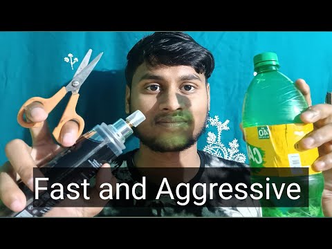 Fast and Aggressive ASMR  [ 10 Triggers ]