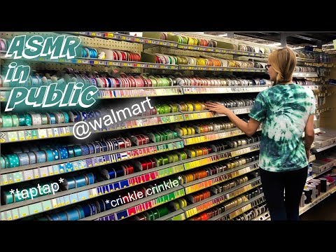 running thru walmart doing asmr