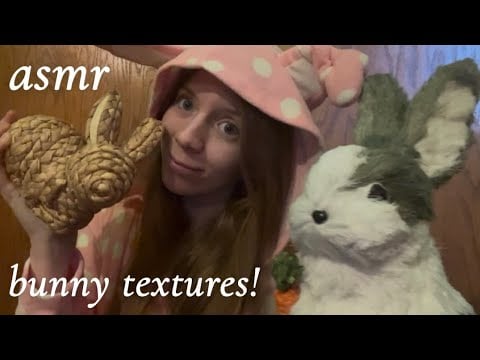 asmr with bunnies! 🐰 lofi scratching & tapping on different textures 🐇