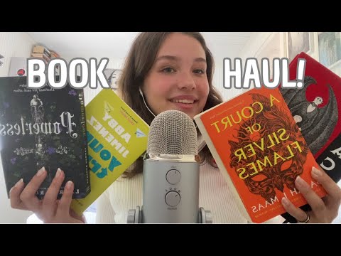 ASMR l Book Haul! (tapping, tracing, scratching)