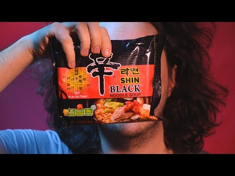 ASMR Review Spicy Shin Black Ramen 먹방