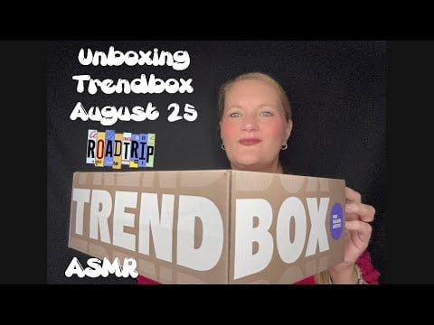 ASMR german 🌼 Relaxing Unboxing Trendbox August 25 - Roadtrip Stories 🌼 Whispering 🌼 Tapping 🌼