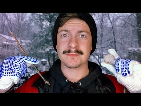 [ASMR] SNOW DAY!! You Are The Snow Person I'm Building | Visual ASMR Triggers