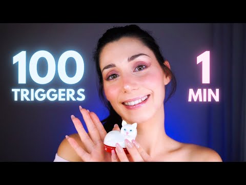 ASMR 100 TRIGGERS en 1 Minuto