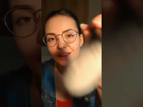 🖌️ ASMR brushing your face 😴 #asmr #asmrsounds #brush #asmrfacebrushing