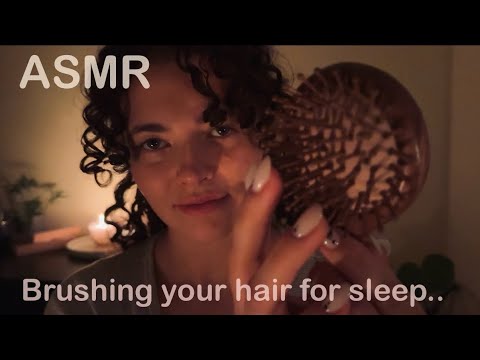 Hair Brushing & Scalp Scratching ASMR | Can I Help You Sleep Tonight?