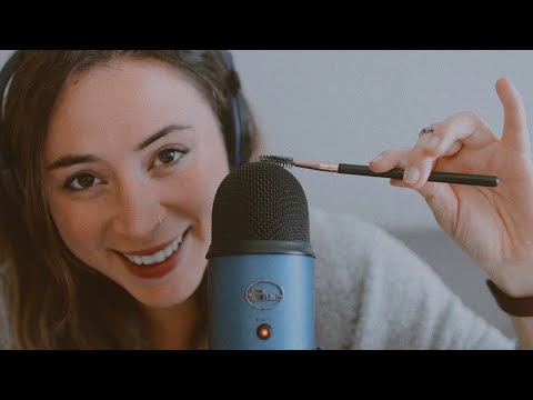 ASMR mic brushing & scratching/Brain melting (susurros)