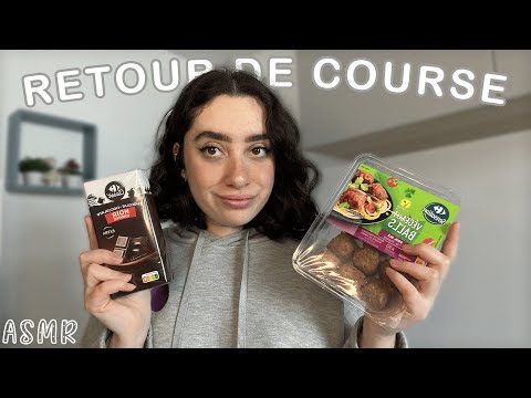 🌙 ASMR FRANÇAIS : RETOUR DE COURSE 🍫🥝 #asmr #relax #youtube