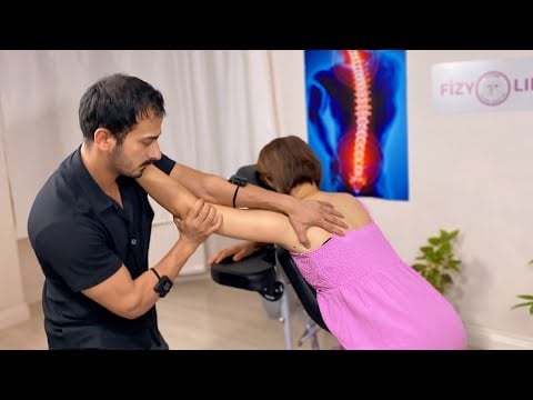 ASMR Massage Female - Chair Massage (Neck,Arm,Palm)