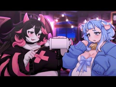 ASMR Two Chubby Girls Soothe You to Sleep | Ear-to-Ear Kisses & Soft Whispering