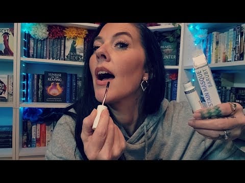 ASMR- Testing The Wonderskin Lip Stain Dupe From Temu (W/Up Close Whispers and Box Tapping Tingles)