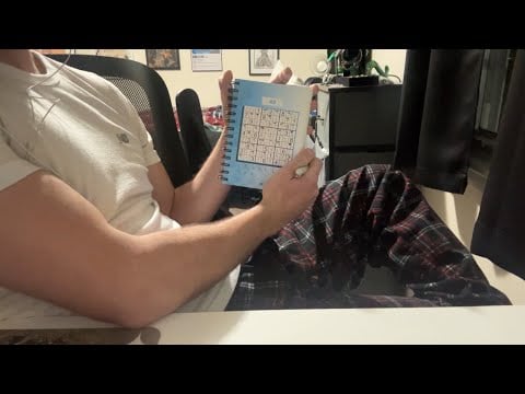 ASMR - Solving a Sudoku and whispering 