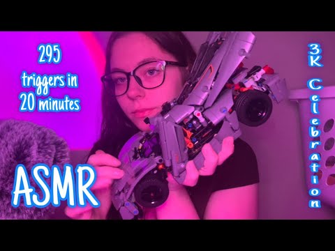 ASMR 295 triggers in 20 minutes | 3K Celebration