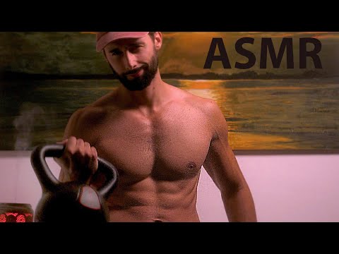 ASMR Ejercicios Físicos Sin Camiseta🏋🏽‍♀️Relájate con mi Respiración