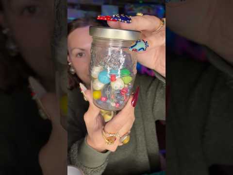 ASMR/ beads in a glass jar✨ #asmr #bestlifebybrooke #softspoken #thrifting #estatesale #asmrsounds