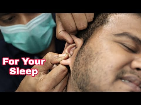 Indian Ear Massage And Head Massage With Neck Cracking | Head Forehead Ear Massage For Better Sleep