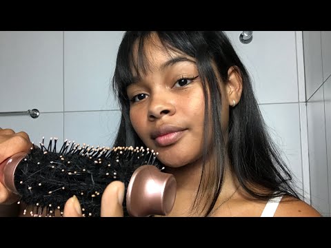 ASMR arrumando seu cabelo