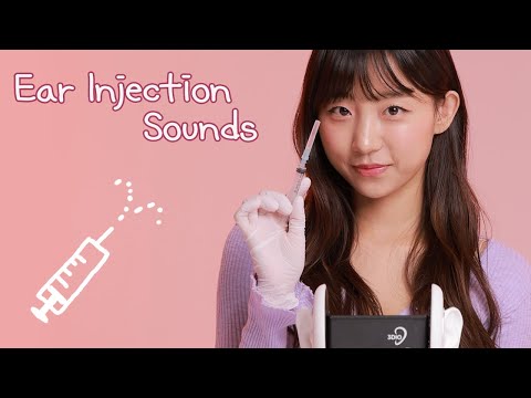 ASMR 🏥Ear Injection Sounds🚑 따끔~귀에 주사 맞자!💉