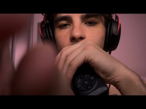 Close up Tascam Tuesday ASMR(Visual Triggers, Mouth Sounds, Mic Touching and Tape Sounds) 😵‍💫