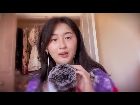 ASMR 💜🤍💗 inaudible whispers, rambling and reading random things