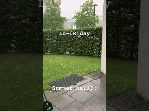 Lo-fRiday ASMR 🌙 Summer hail #asmr #lofiasmr #summerrain #rainsounds #hailstorm #hygge