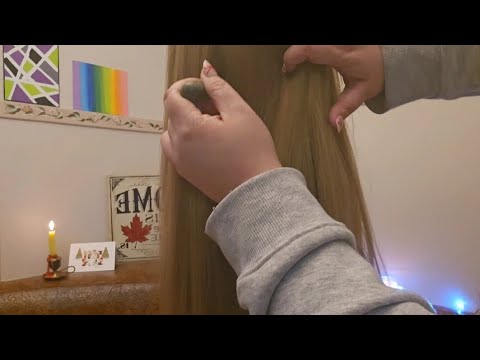 ☃️ ASMR Holiday Pamper Session w/Jade Stick, Hair Parting & More ❄️