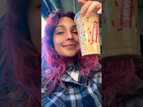 DUNKIN DONUTS ASMR | SUGAR COOKIE ICED COFFEE